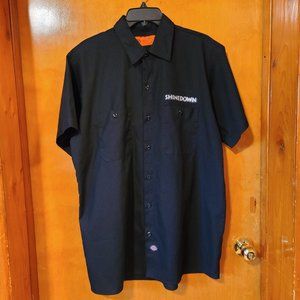 Shinedown Rock Band Dickies Shirt Size Large